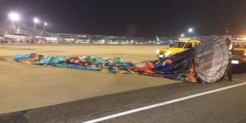 Galeão lança campanha sobre riscos de soltura de balões para aviação