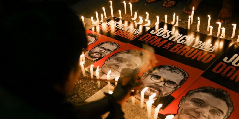 Suspeito preso pela PF nega participação nas mortes de Bruno e Dom