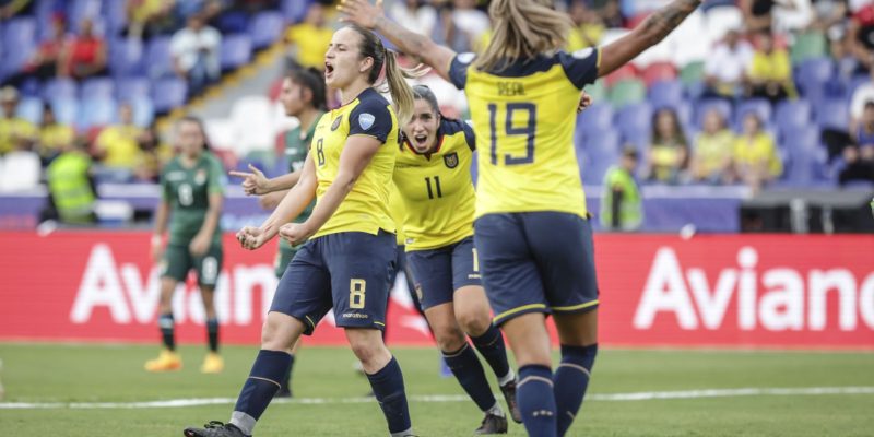 Equador goleia Bolívia por 6 a 1 na abertura da Copa América feminina