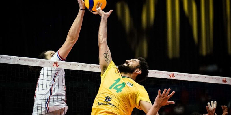 Vôlei do Brasil perde da França na Liga das Nações