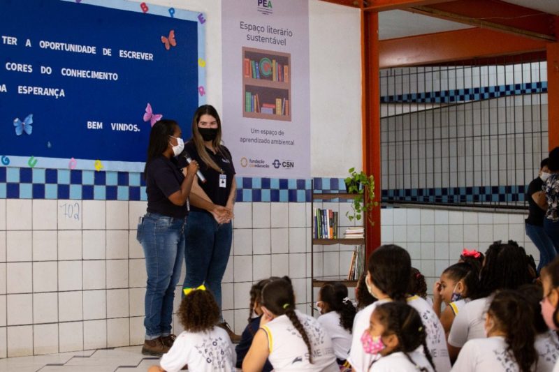 Alunos de Volta Redonda participam de ação do Programa de Educação Ambiental da CSN