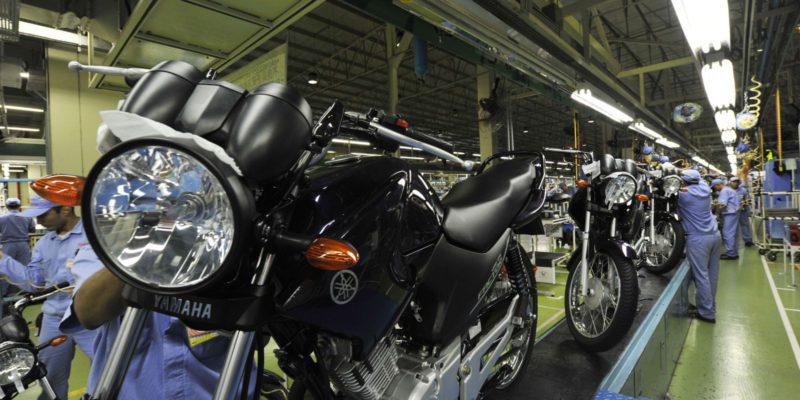 Produção de motocicletas aumenta 18% no primeiro semestre de 2022