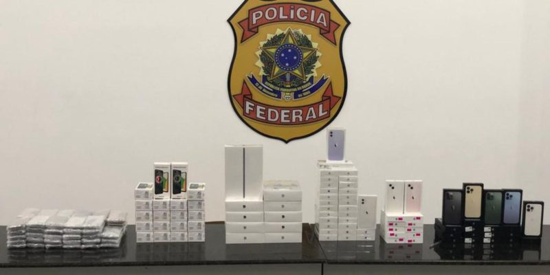 PF faz apreensão de eletrônicos em Foz do Iguaçu