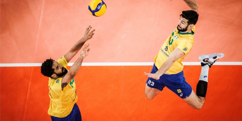 Brasil vence Catar e continua 100% no Mundial de vôlei masculino