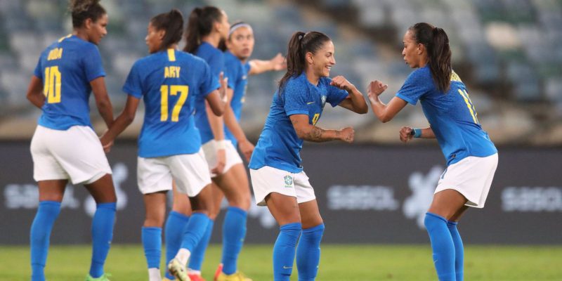 Seleção feminina goleia em segundo amistoso contra África do Sul