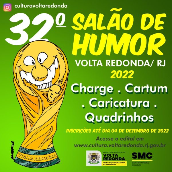 Secretaria de Cultura de Volta Redonda abre inscrições para 32ª ‘Salão de Humor’
