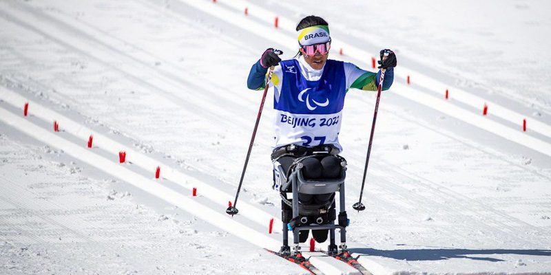 Aline Rocha é bronze no Mundial de esqui cross-country paralímpico