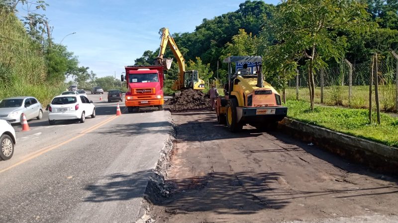Obras maiores de recuperação asfáltica são retomadas em Volta Redonda