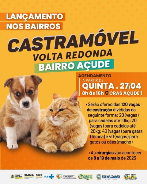 Castramóvel começa a atender nos bairros de Volta Redonda