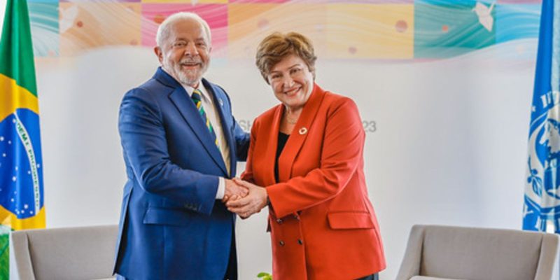 Diretora do FMI e Lula discutem situação econômica da Argentina
