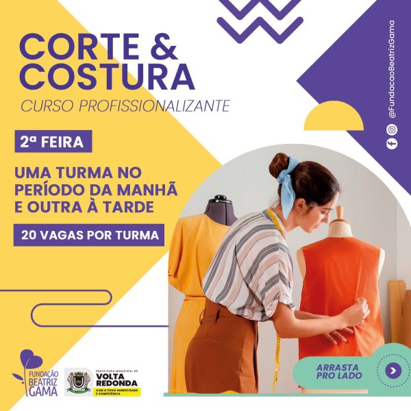 Fundação Beatriz Gama abre inscrições para cursos profissionalizantes em Volta Redonda