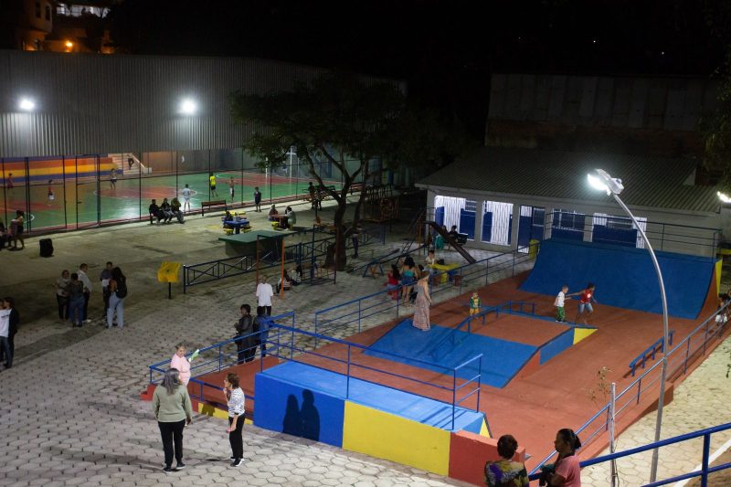 Volta Redonda: ‘Praça do Gato’ na Água Limpa é reformada e ganha pista de skate