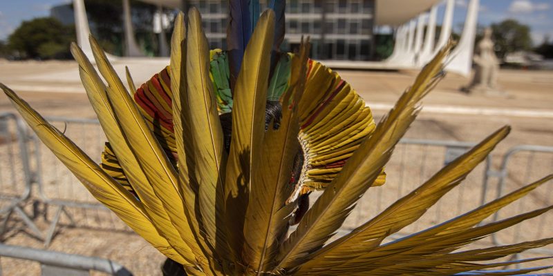 Indígenas se mobilizam para acompanhar julgamento do marco temporal