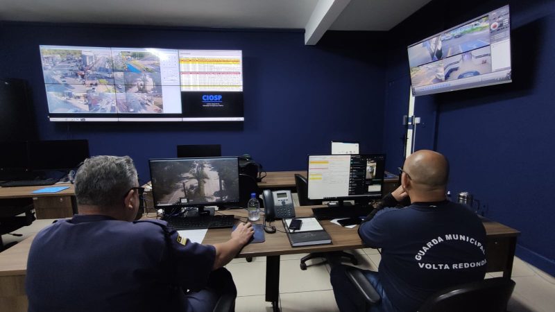 Câmeras da Ordem Pública contribuem para queda de 65% dos crimes em Volta Redonda