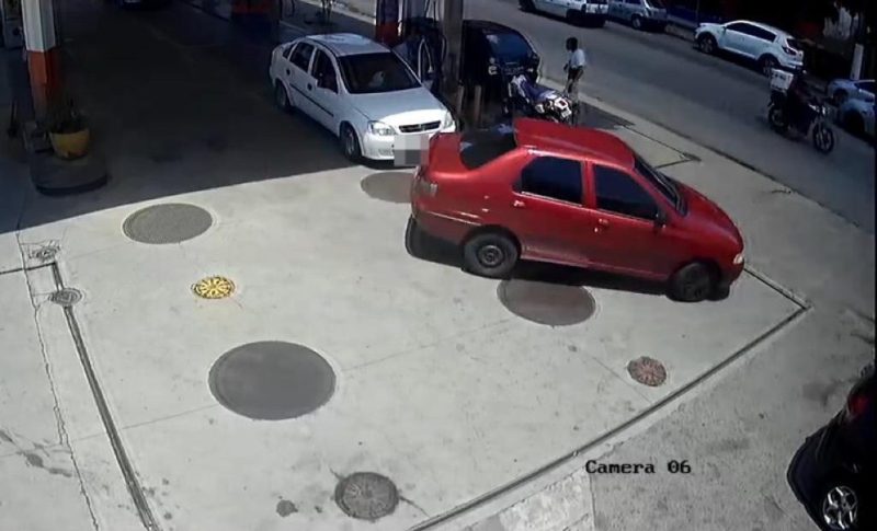 Volta Redonda: câmeras da Ordem Pública ajudam a localizar motorista que abasteceu e saiu sem pagar de posto de combustíveis