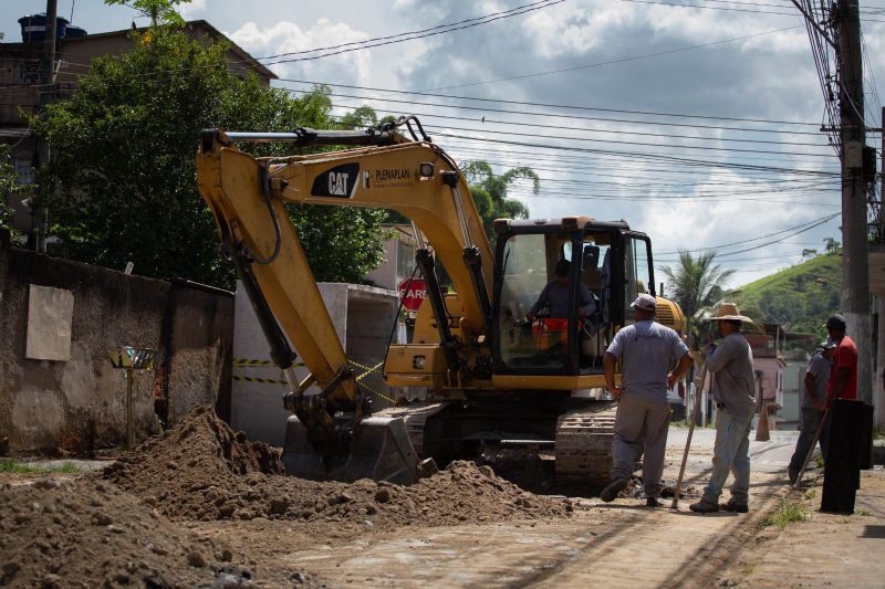 Prefeitura de Volta Redonda inicia construção de sistema de drenagem pluvial no Retiro