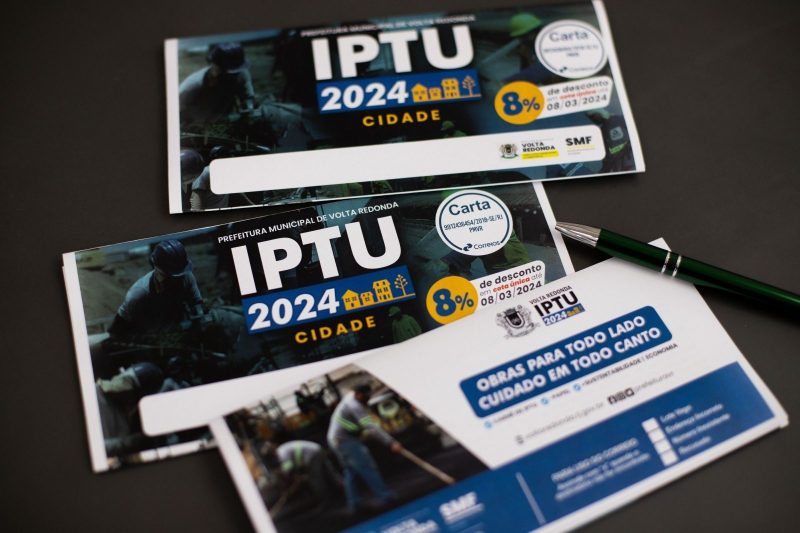 IPTU 2024: carnês começam a ser enviados para as residências em Volta Redonda