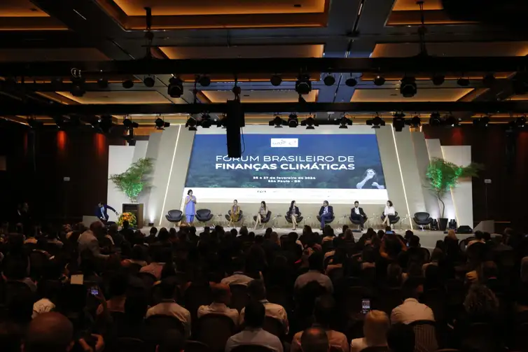 São Paulo (SP) 26/02/2024 - 1º Fórum Brasileiro de Finanças Climáticas., evento antecede o encontro do G20 , no hotel Rosewood.
Foto: Paulo Pinto/Agência Brasil