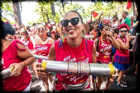 Bloco Quizomba, com a bateria 