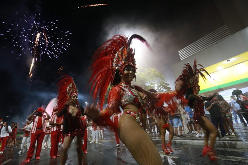 Público cai no samba com os desfiles da Unidos do Viradouro e Bloco da Vida em Volta Redonda