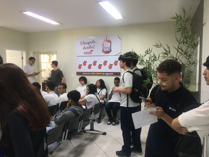 Campanhas ‘Estudante e Universitário Sangue Bom’ levam mais de 100 doadores ao Hemonúcleo de Volta Redonda