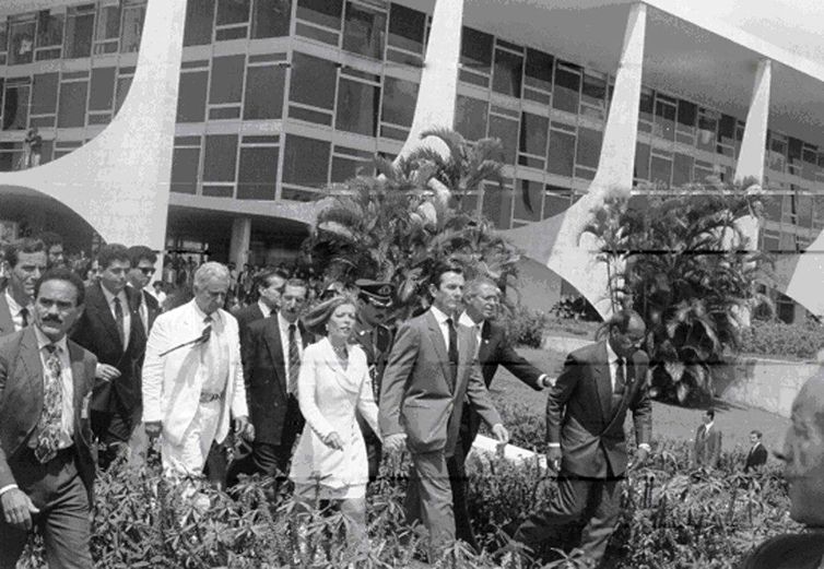 Impeachment de Fernando Collor - 1992. Foto: Elza Fiúza/Agência Brasil