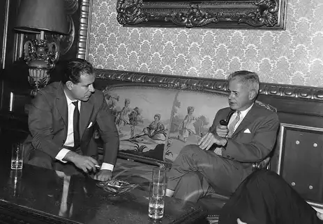 Arquivo Nacional 60 ANOS DO GOLPE - João Goulart e Lincoln Gordon. Foto: Arquivo Nacional