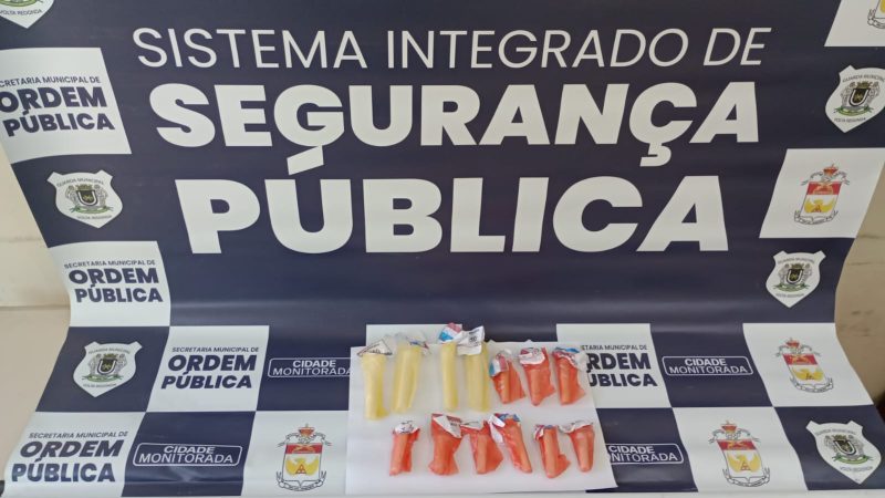 Drogas são apreendidas por agentes do Sistema Integrado de Segurança de Volta Redonda