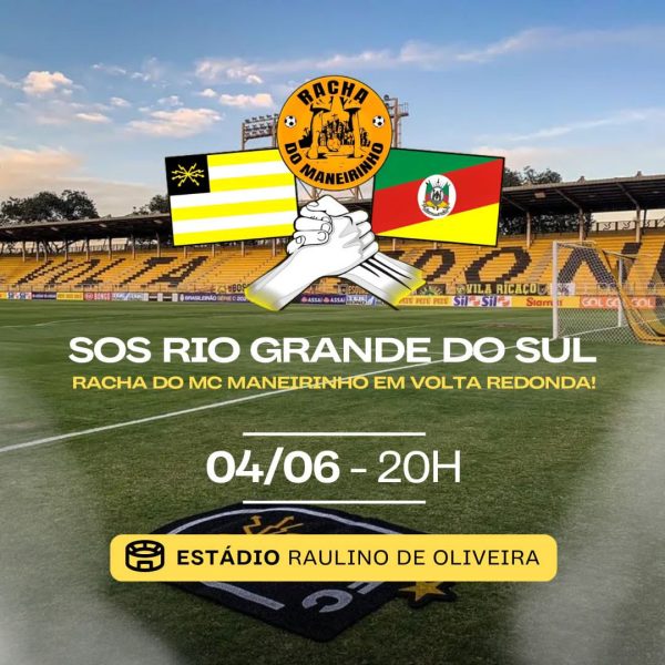 Volta Redonda: Estádio da Cidadania receberá famosos para partida beneficente nesta terça-feira (4)