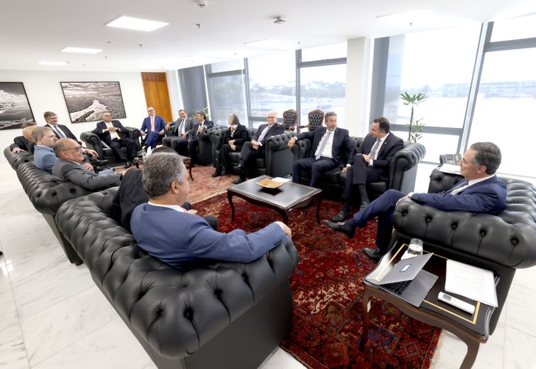 Gustavo Moreno/STF Brasília (DF), 20.08.2024 - Reunião entre ministros do STF, Câmara, Senado e Executivo sobre emendas parlamentares, na Presidência do Supremo Tribunal Federa. Foto: Gustavo Moreno/STF