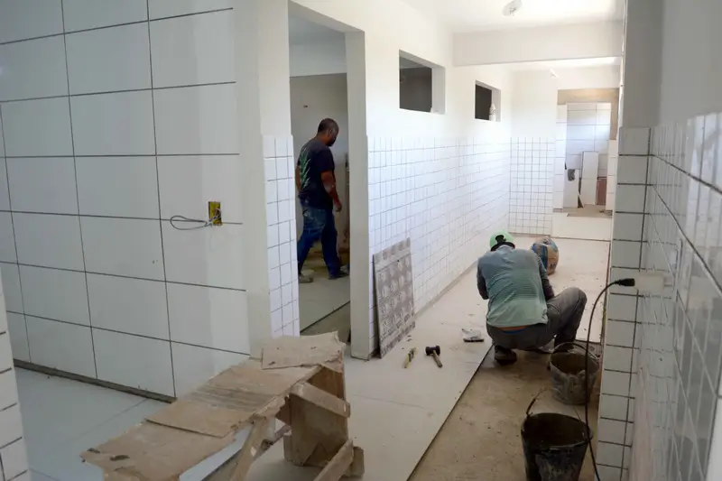 Obras na Sirene da Vila Nova