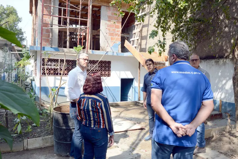 Rodrigo Drable acompanha obras na elevatória Getúlio Vargas
