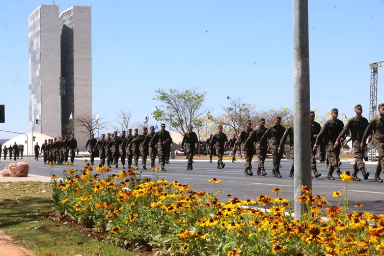 Antônio Cruz/Agência Brasil Brasília (DF) 31/08/2024 Governo federal realizou ensaio geral para o desfile cívico-militar do 7 de setembro na Esplanada dos Ministérios. Foto Antônio Cruz/Agência Brasil