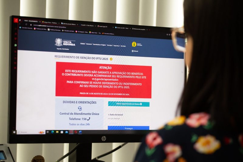 Aposentados de Volta Redonda já podem solicitar desconto de até 50% no IPTU 2025 pela internet