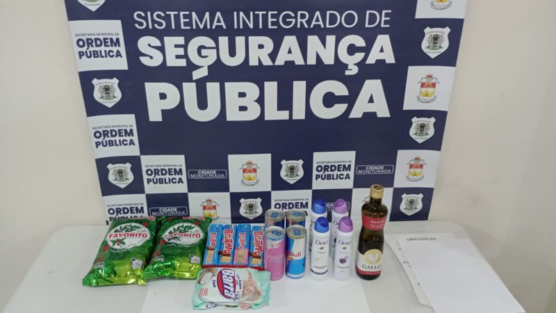 Agentes do Sistema Integrado de Segurança de Volta Redonda ajudam na detenção de suspeita de furto em mercado do São Lucas
