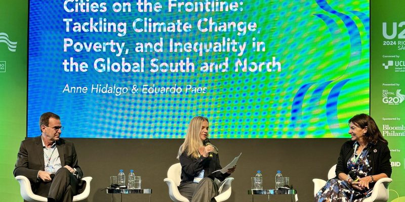Lula reúne-se no Rio com a prefeita de Paris