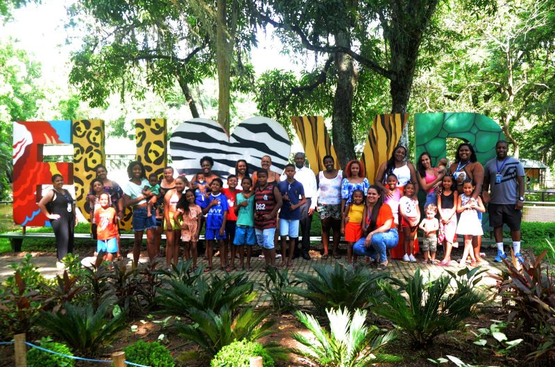 Usuários do Cras São Sebastião visitam o Zoológico Municipal de Volta Redonda