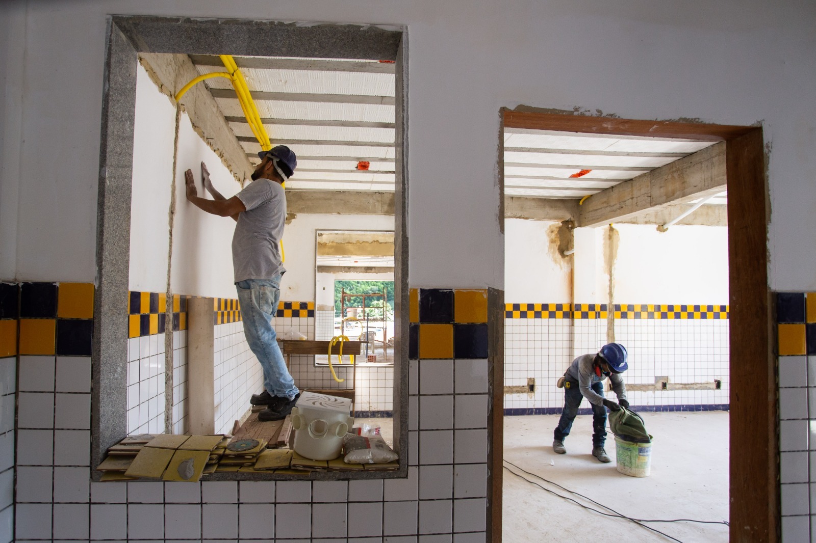 Construção de nova escola para cegos e pessoas com deficiência visual está cerca de 70% concluída