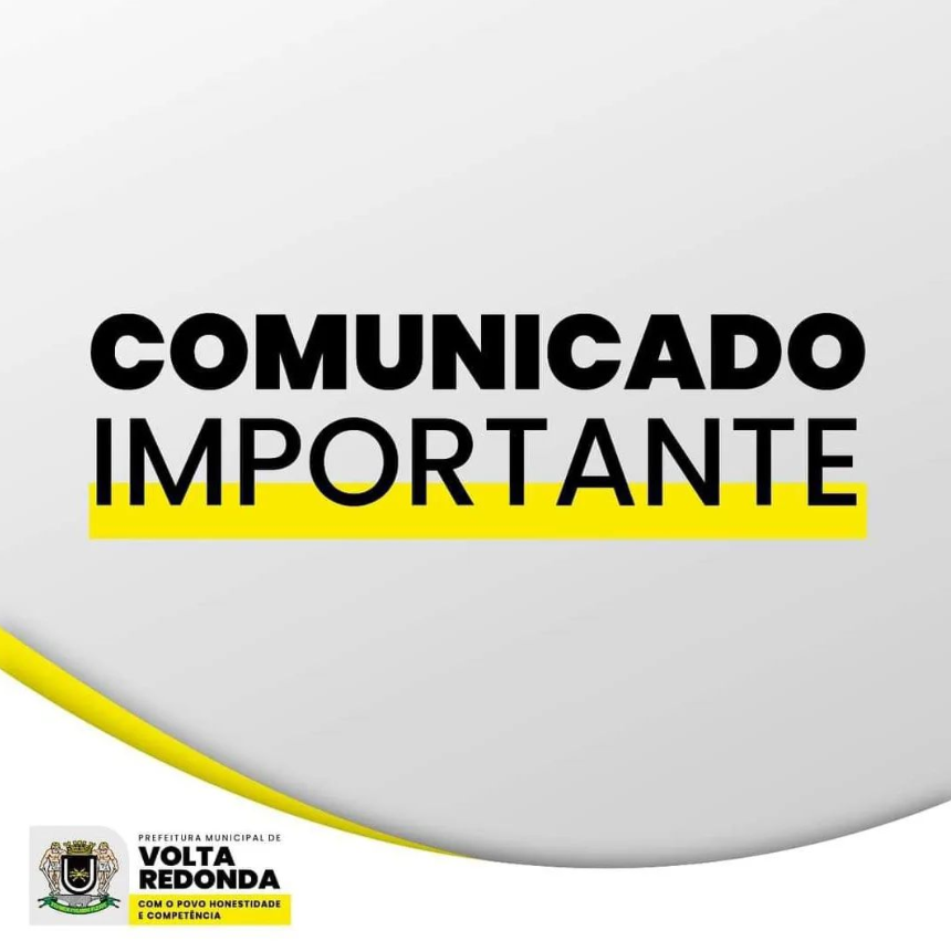 Comunicado – Funcionamento das escolas da rede municipal de Volta Redonda entre 17/2 e 19/2
