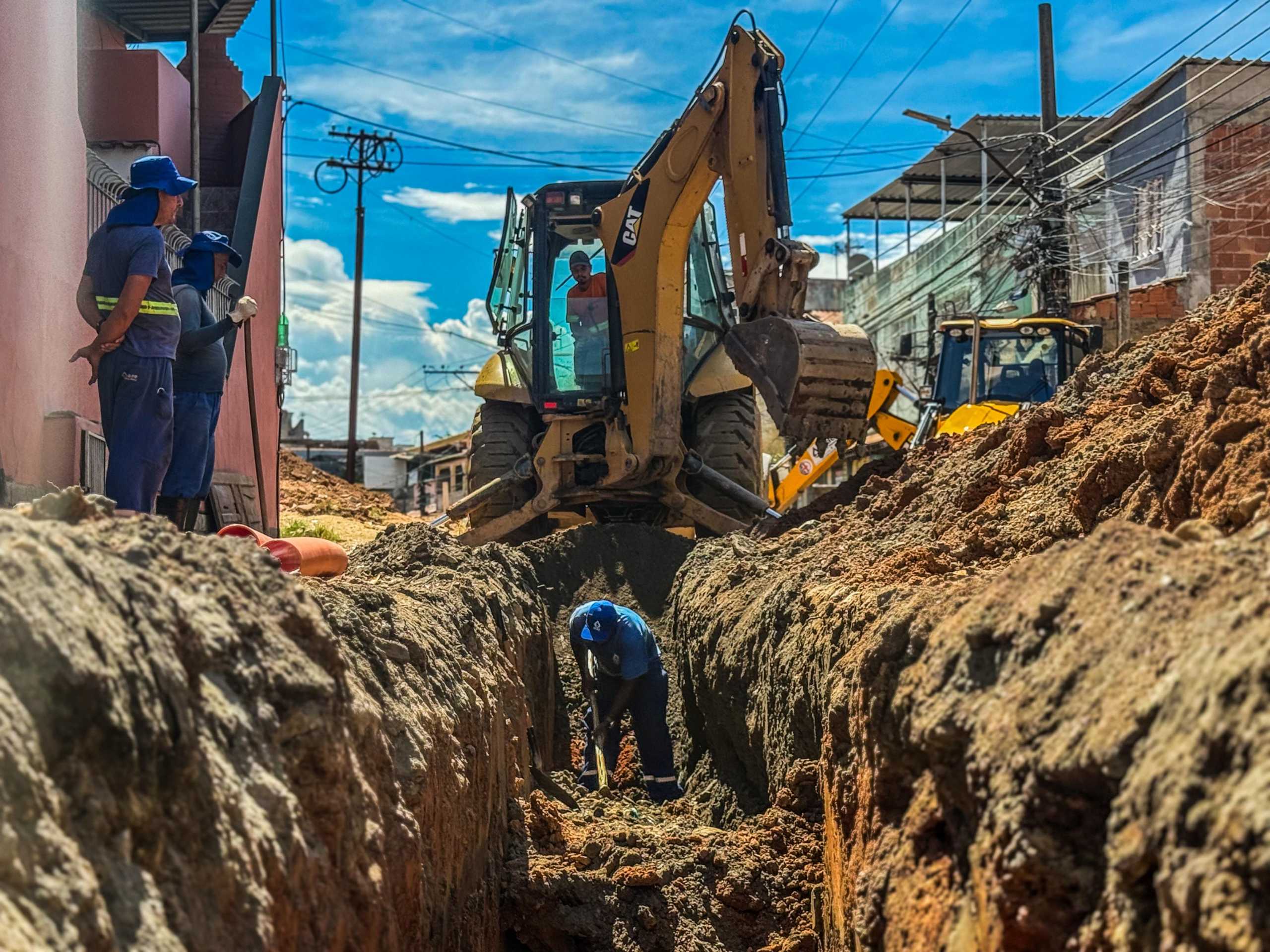 Saae BM avanca na construcao de novas redes de agua potavel