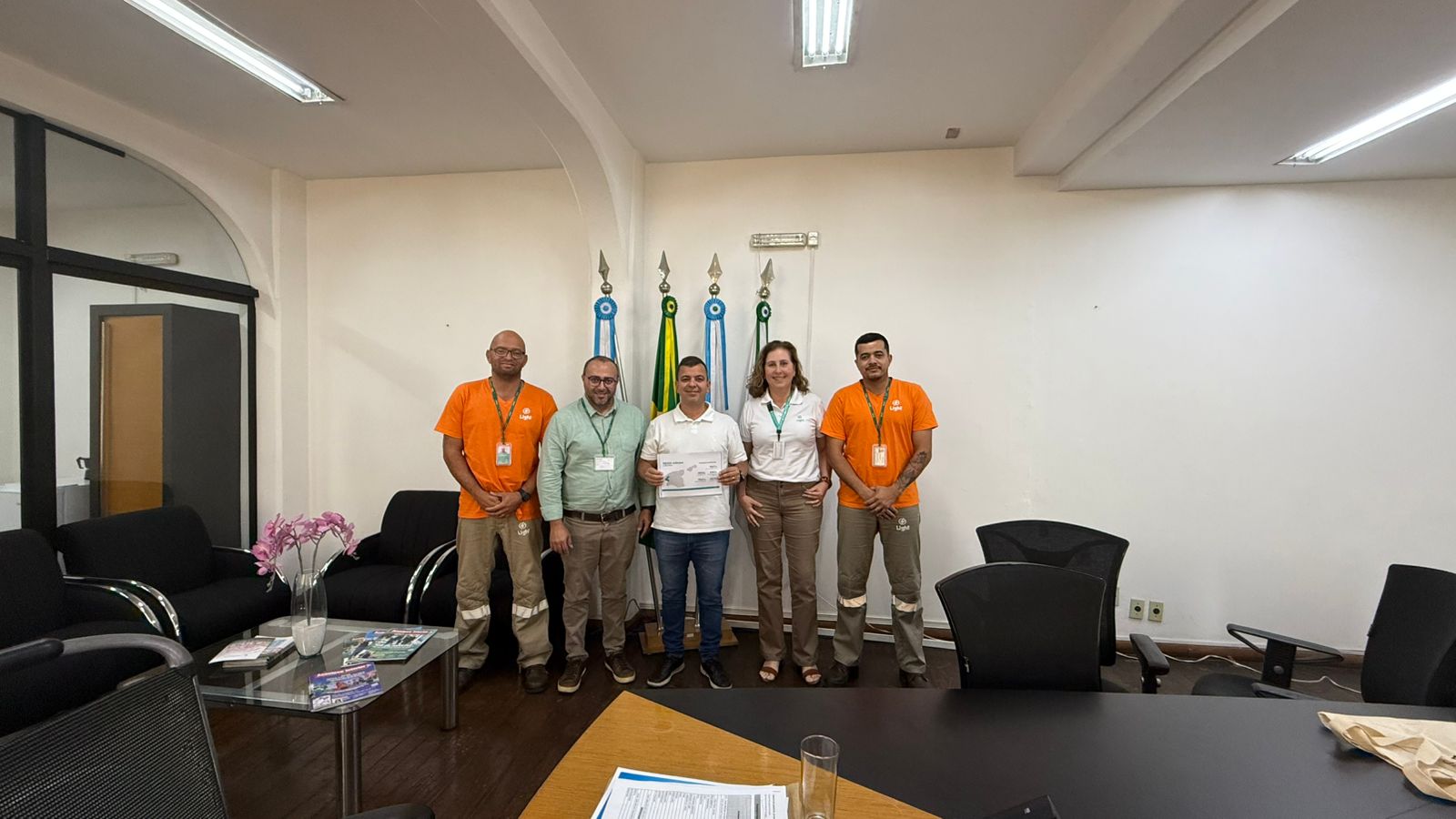 Furlani recebe visita institucional da Light para discussao de investimentos
