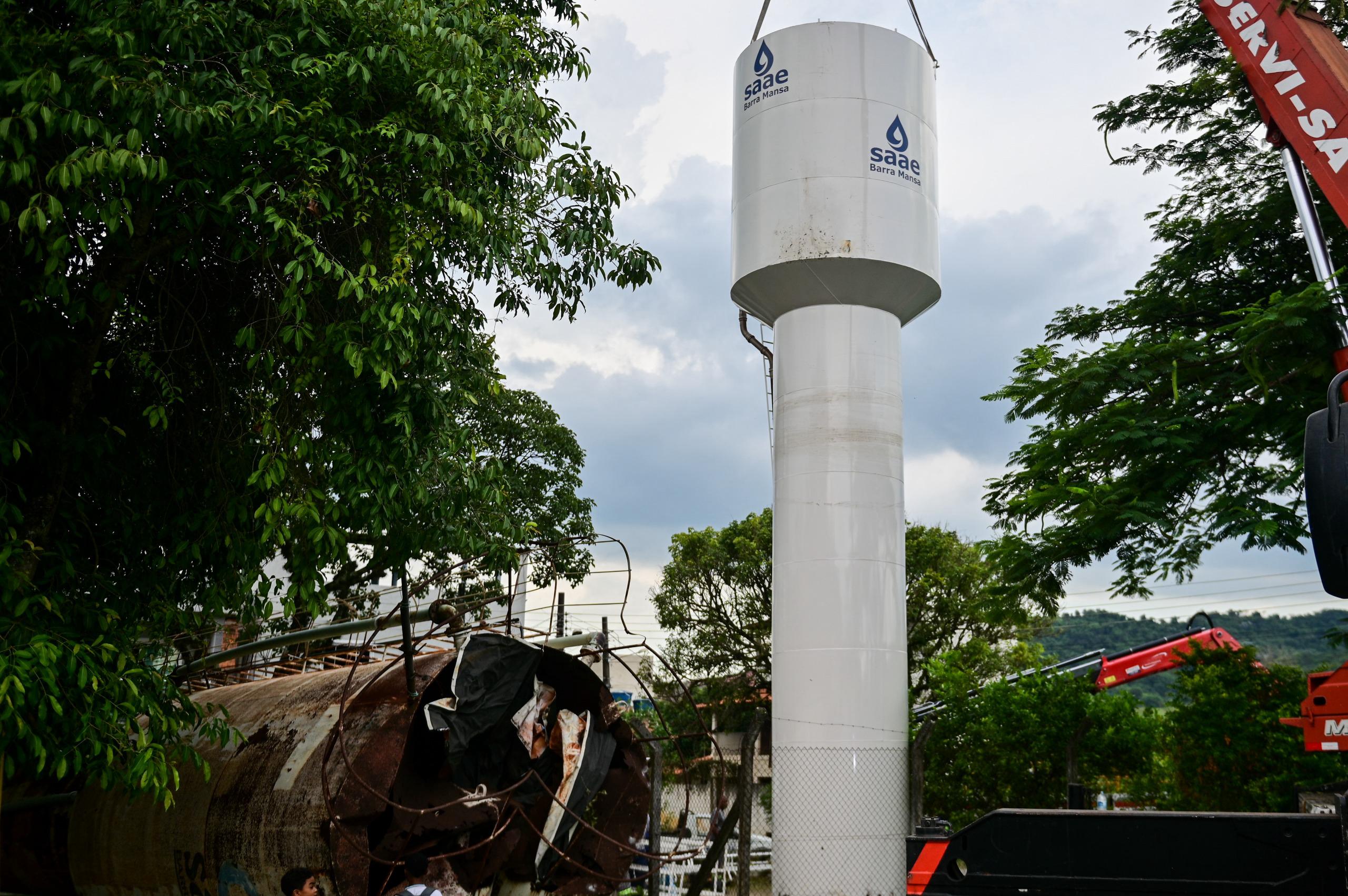 Saae BM amplia reservatorio de agua na Vila dos Remedios –