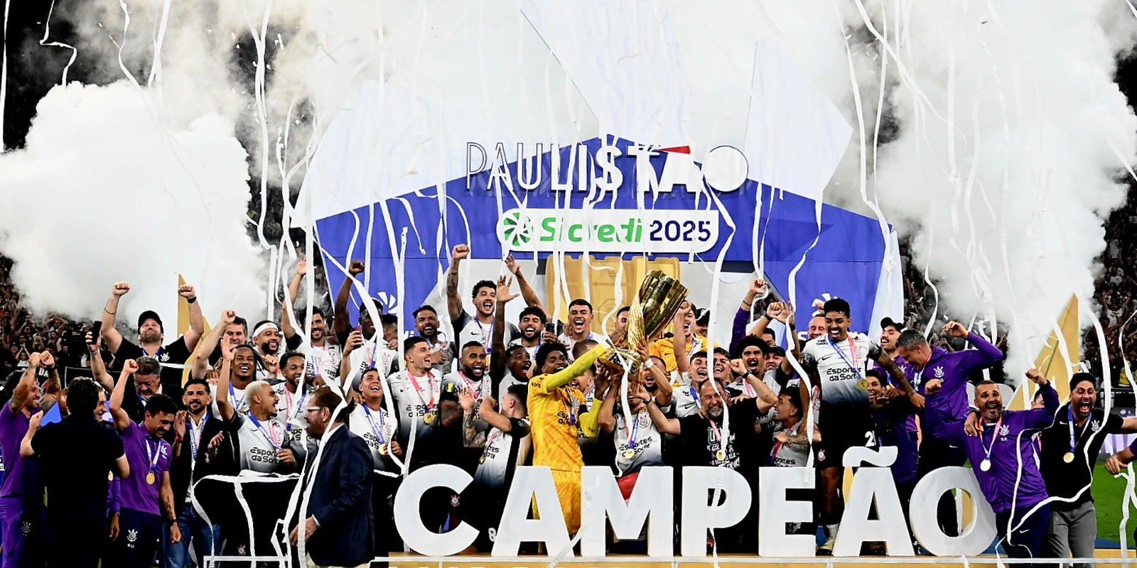 Corinthians quebra jejum e fatura em casa o 31º título do Paulistão