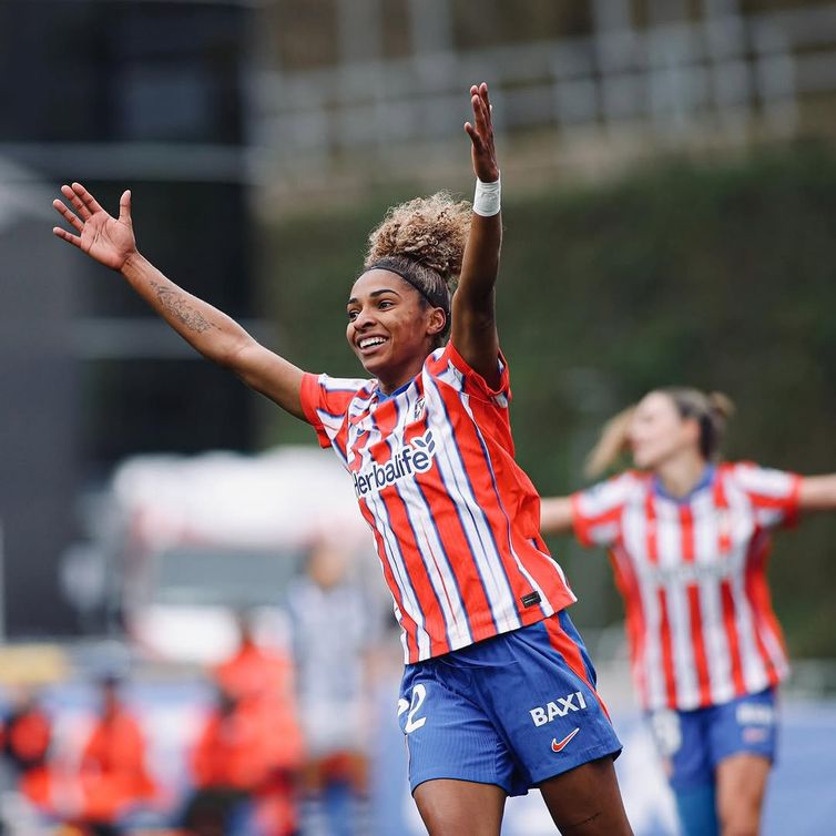 Luany - atacante do Atletico de Madrid - convocada para a seleção brasileira feminina em 26/03/2025