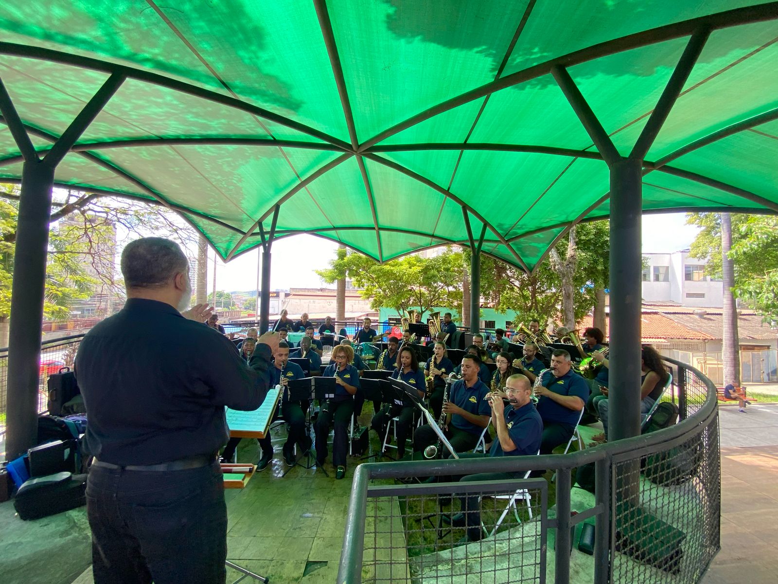 Início do projeto ‘Banda na Praça’ leva música e cultura para o Palco Cultural Urbano de Volta Redonda