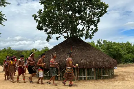 Araçuaí (MG), 22/04/2025 - Indígenas da Aldeia Cinta Vermelha Jundiba. Mineração da transição energética. Foto: Cleonice Pankararu/Arquivo Pessoal