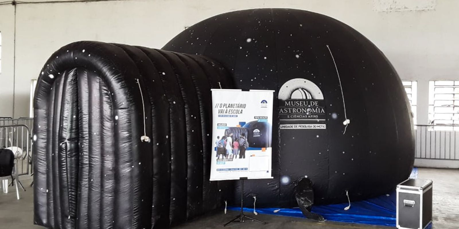 Museu e bibliotecas levarão planetário móvel a comunidades do Rio