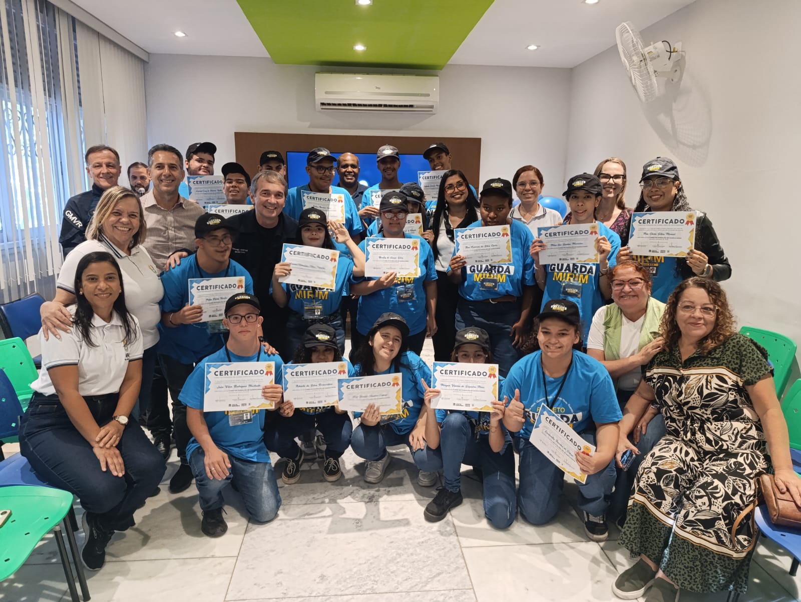 Ordem Pública de Volta Redonda forma 18 alunos da Apae-VR como agentes da Guarda Mirim