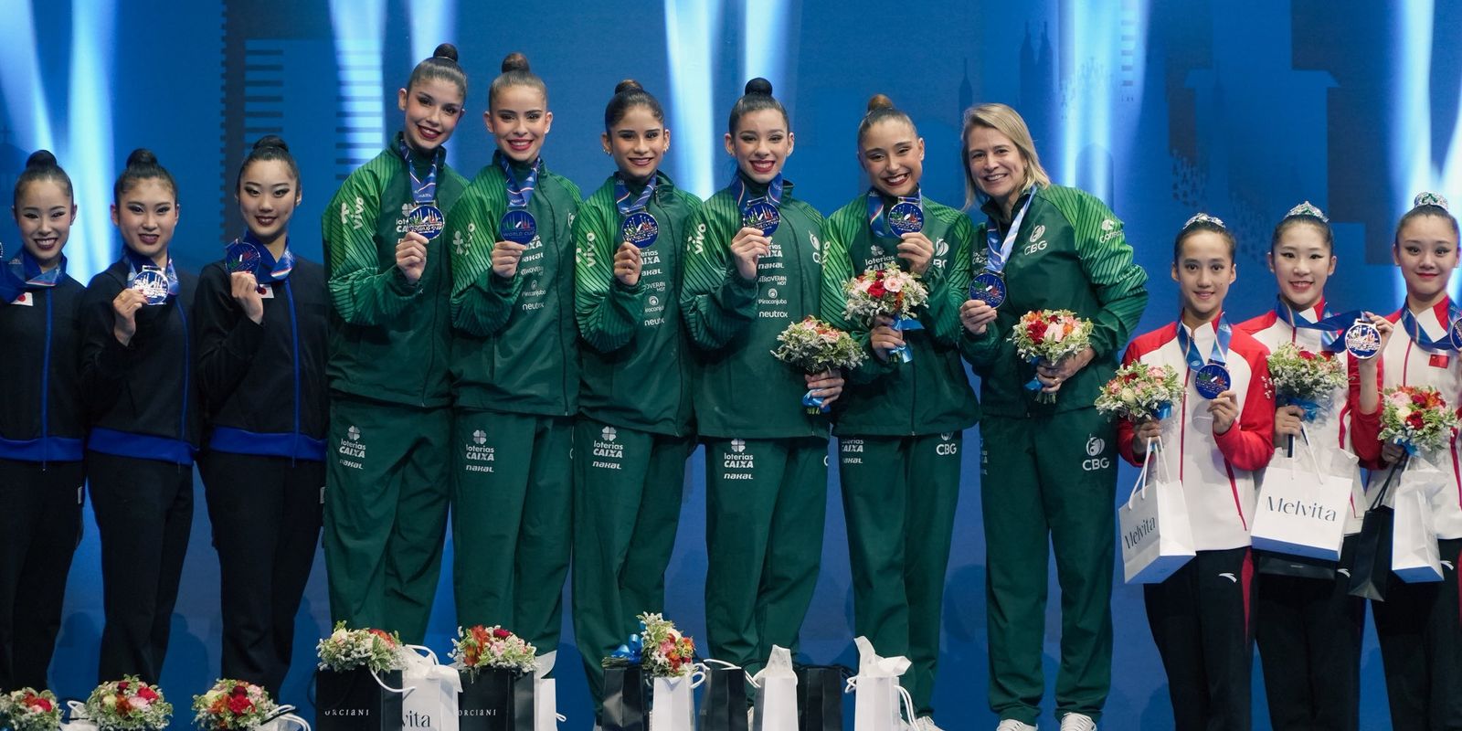 Ginástica rítmica: Brasil leva ouro inédito na Copa do Mundo, em Milão
