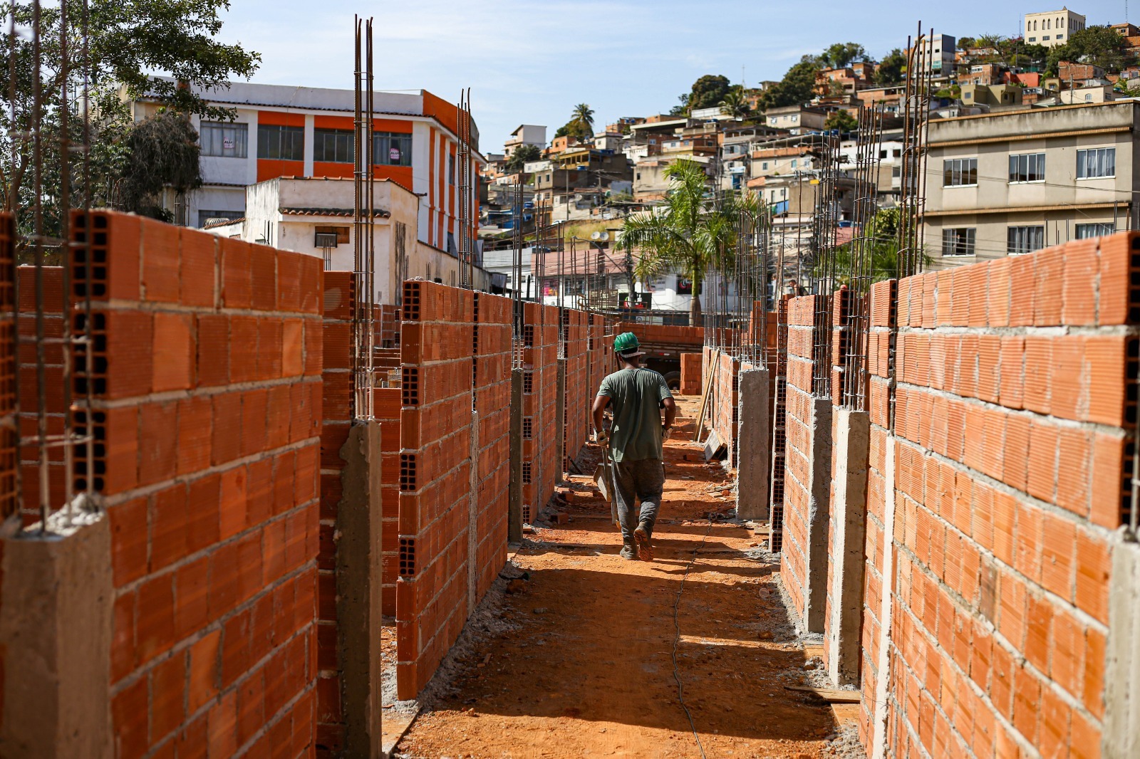 Volta Redonda: obras da nova UBSF Santo Agostinho avançam na parte de alvenaria